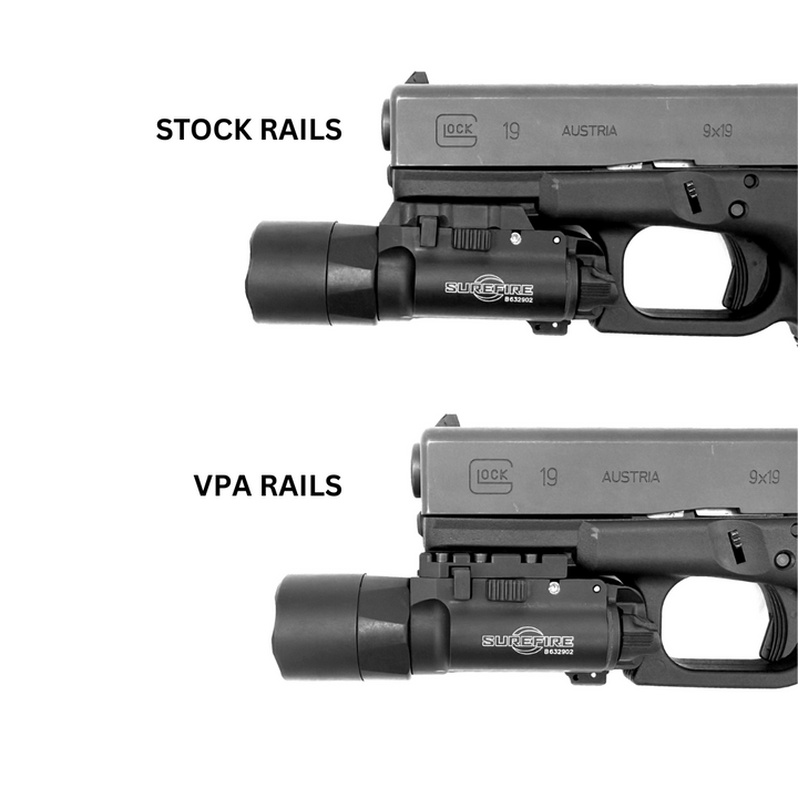 Precision Fit Rails for SureFire X300U-A Weapon Lights